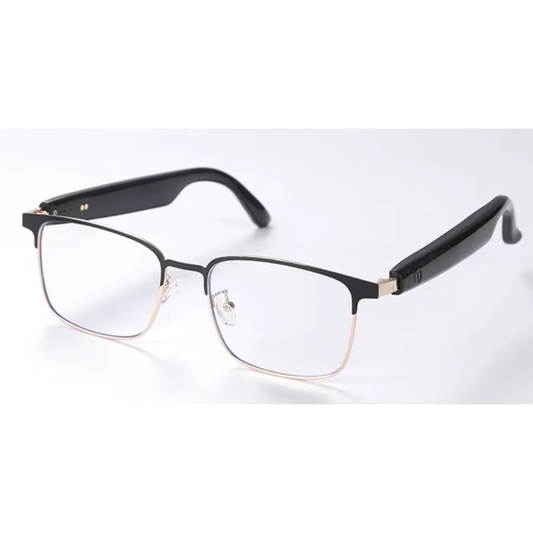 Color-Changing Smart Glasses with Stereo Speakers - Gold Frame